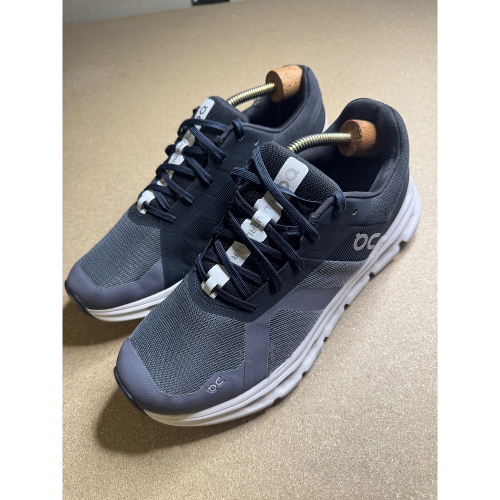 On Cloudrunner Mens Running Shoes Grey Black Low Top Sneakers Performance 10.5